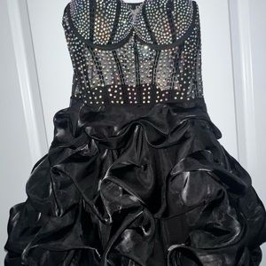 Black Dazzling, Elegant Party Dress for Homecoming Wedding Birthday etc